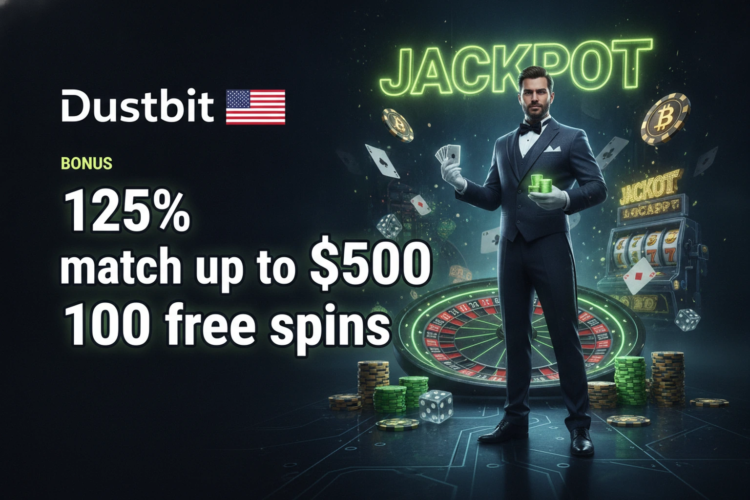 Dustbit USA Crypto Casino Sportsbook with Bitcoin and Live Games